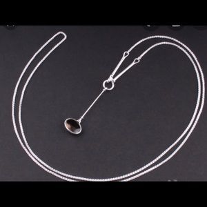 Georg Jensen Savannah SS and Smokey Quartz Pendant